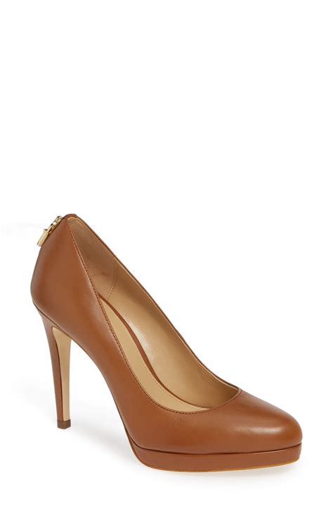 michael kors plateau pumps antoinette|Antoinette Leather Pump .